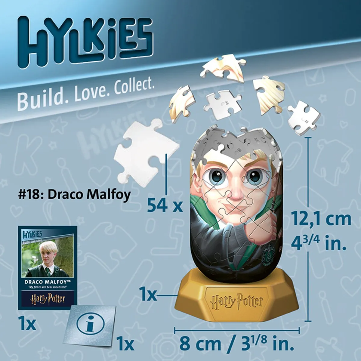 Ravensburger Hylkies Harry Potter Draco Malfoy Capsule Figuur - 54 Stuks