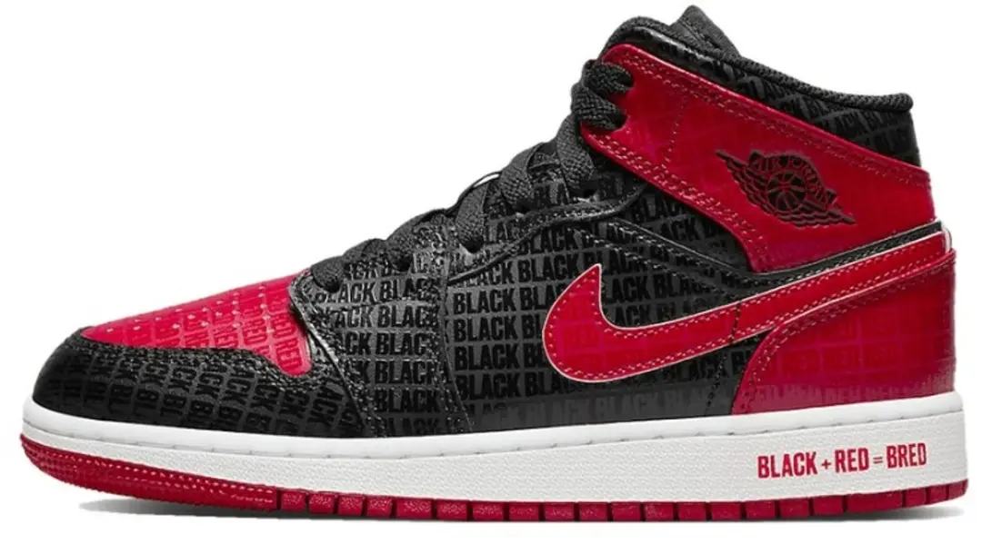 Nike Nike Air Jordan 1 Mid Bred Text (GS)