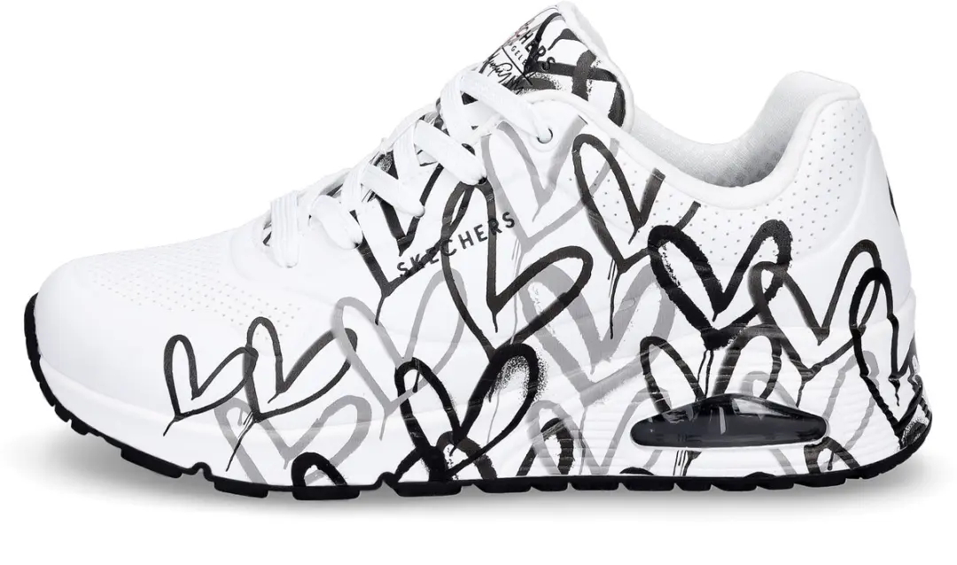 Skechers Uno Spread 155507 Damessneaker - Wit