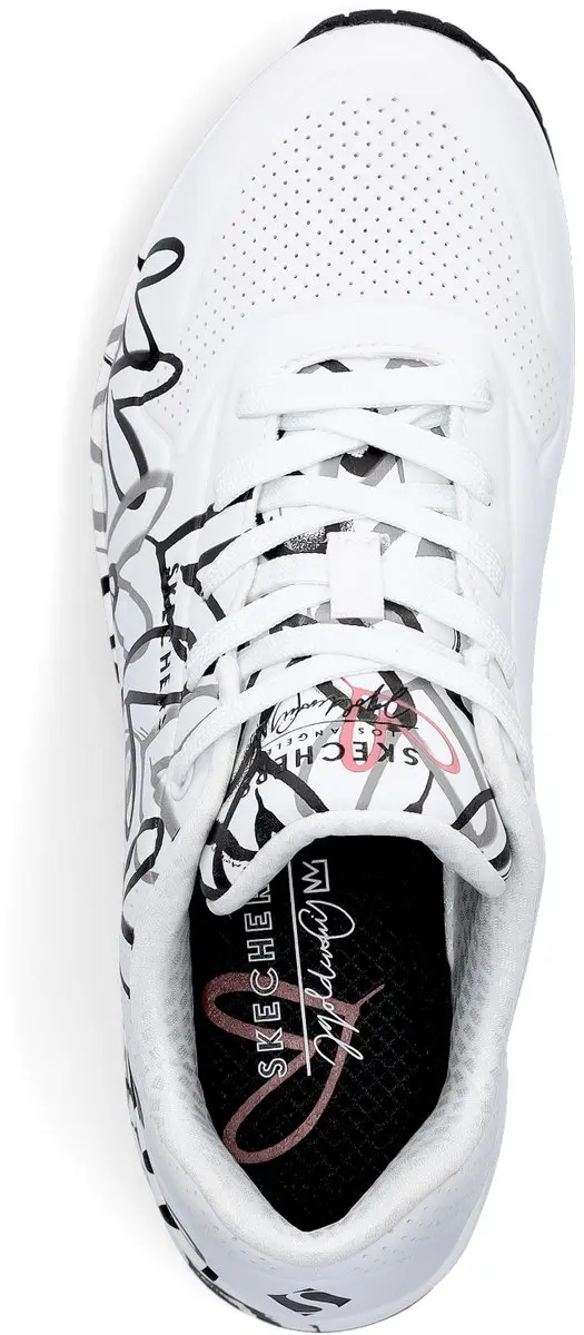 Skechers Uno Spread 155507 Damessneaker - Wit