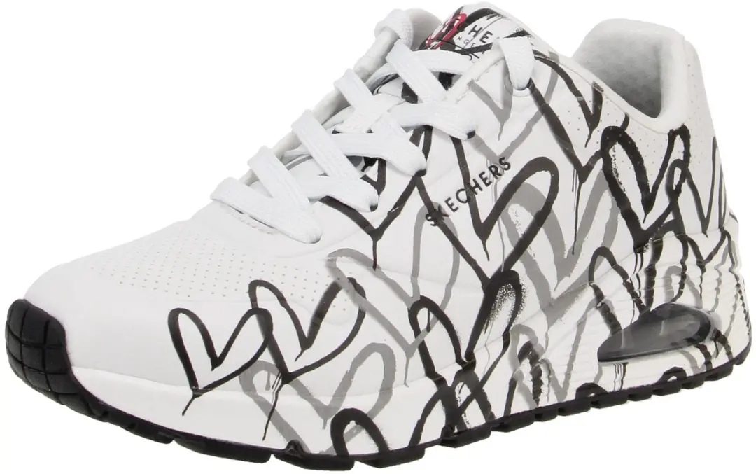 Skechers Uno Spread 155507 Damessneaker - Wit
