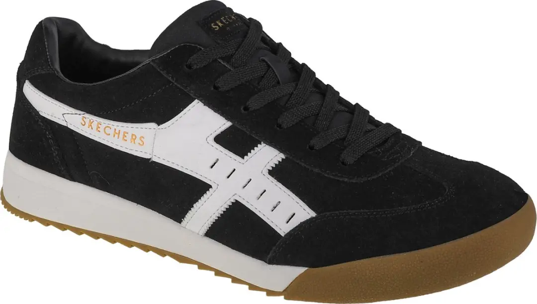 Skechers Zinger-Manchego 237351-BKW, Mannen, Zwart, Sneakers, maat: 47,5