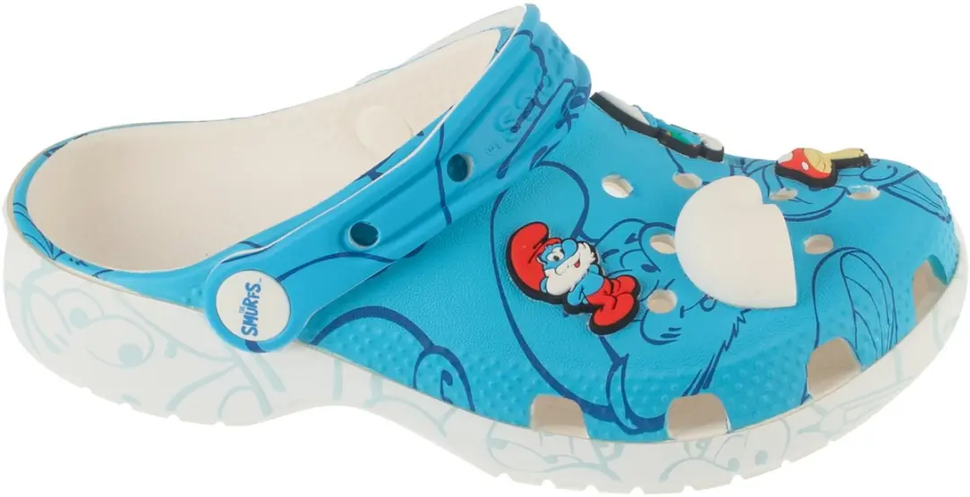 Crocs Classic Smurfs Clog Kids, voor een jongen, Blauw, Slippers, maat: 34/35