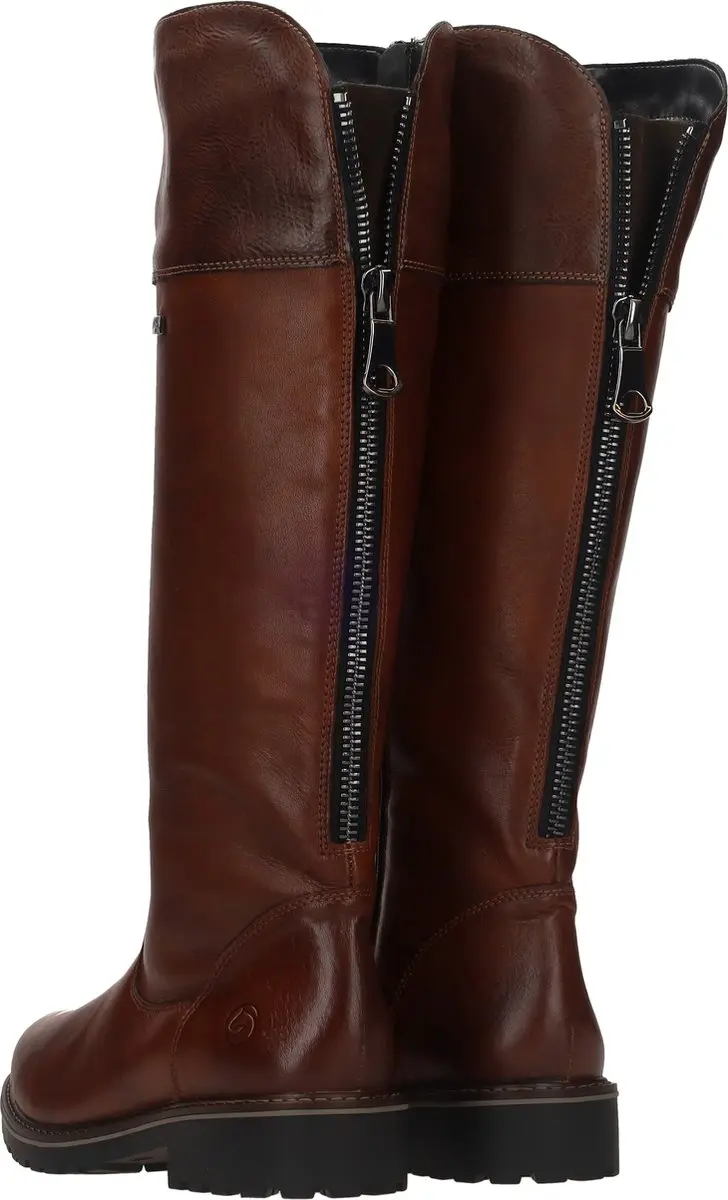 Remonte R6581 Lange Laarzen - Cognac - Maat 36