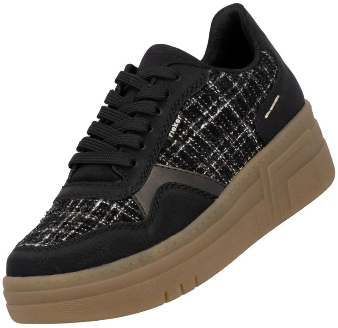 Rieker dames sneaker zwart