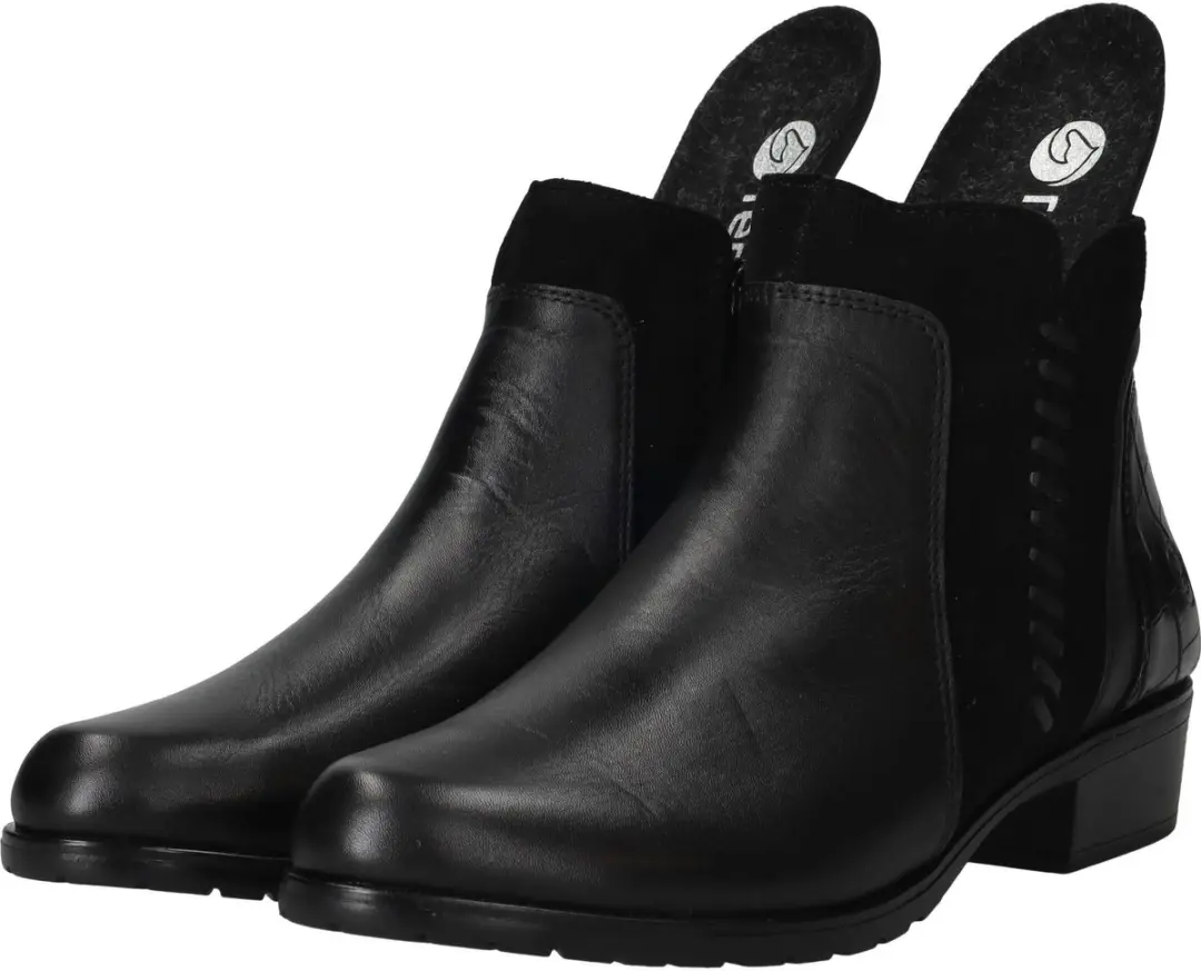 Remonte D6893-02 Enkellaarzen - Zwart