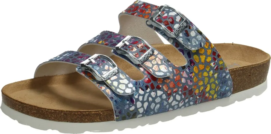 Rohde 5620 55 Slippers Blauw Multi - Dames 40