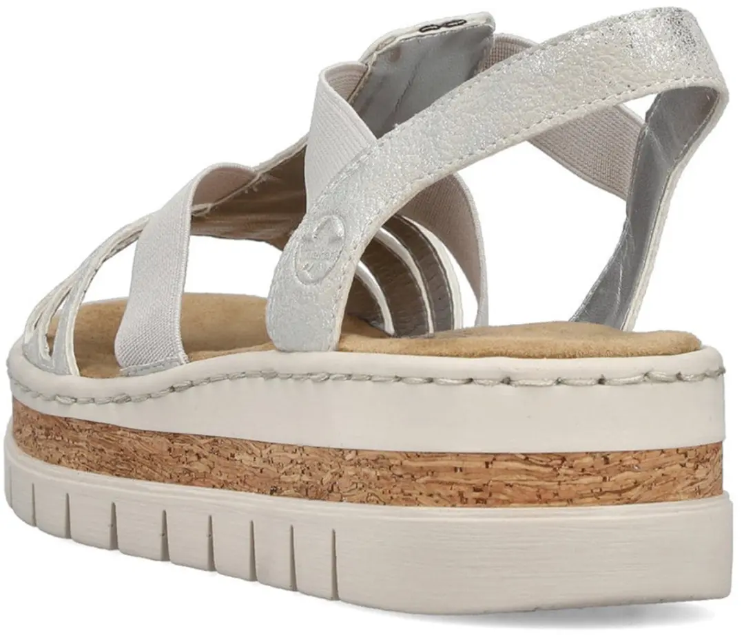 Rieker V4918 Dames Sandalen - Zilver - afbeelding 5 van 6