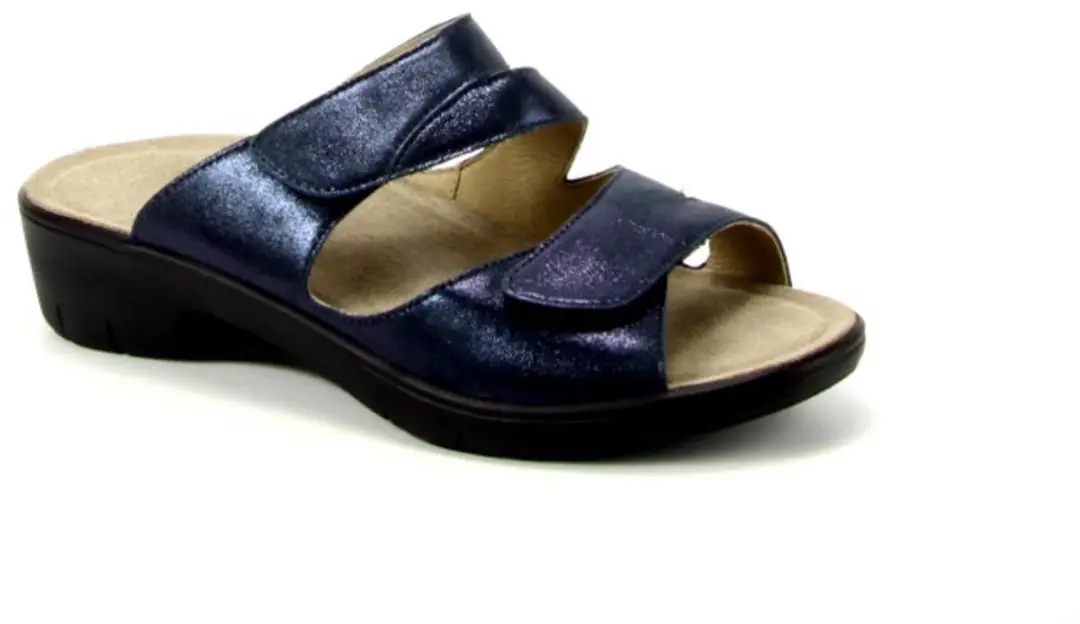 Solidus Gina Blauwe Slipper G-leest