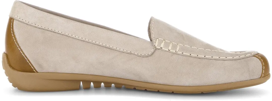 Gabor art. 84.260 12 zand nubuck cognac leer instapper dames