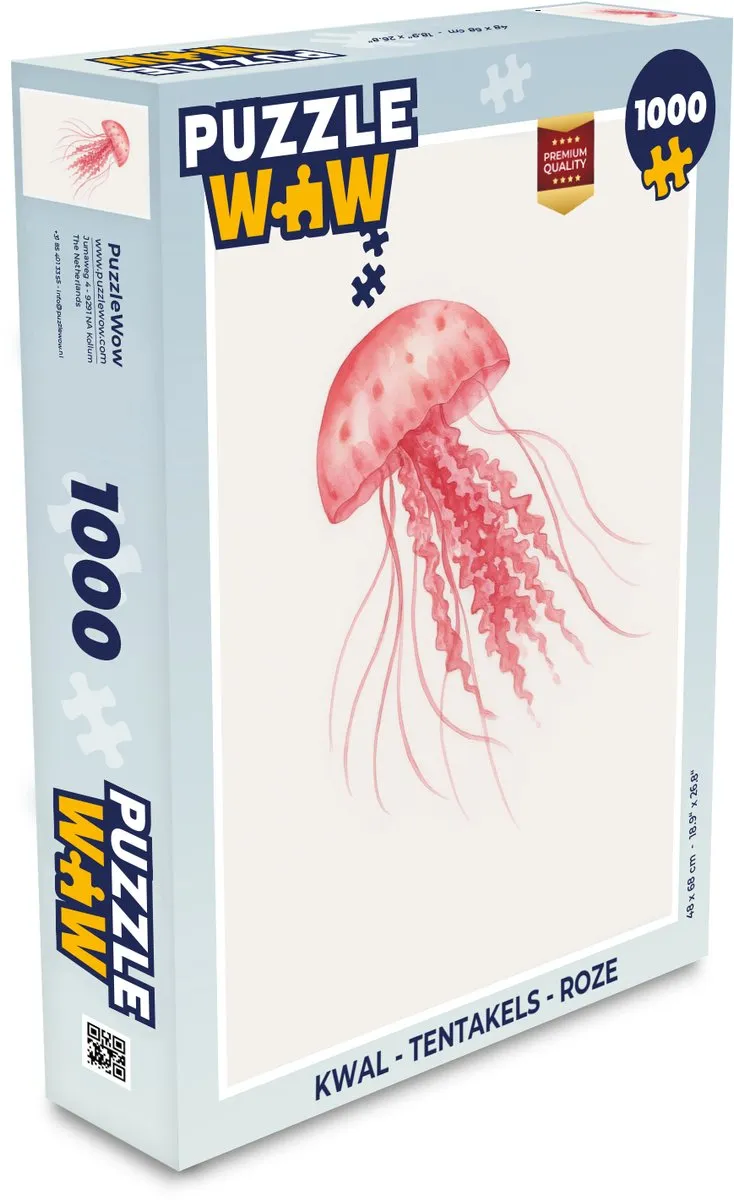 PuzzleWow Kwal Roze Legpuzzel 1000 Stuks