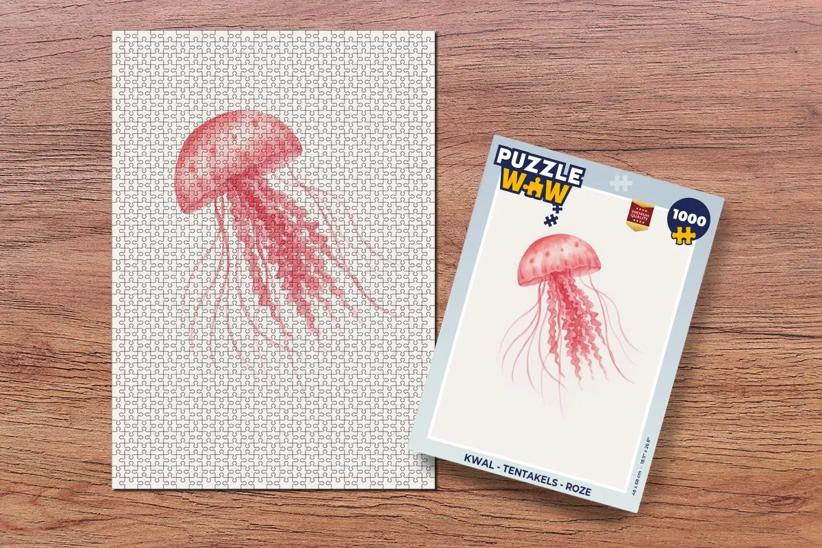 PuzzleWow Kwal Roze Legpuzzel 1000 Stuks