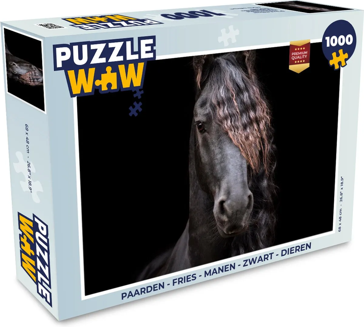 PuzzleWow Paarden Legpuzzel 1000 Stuks - Multicolor