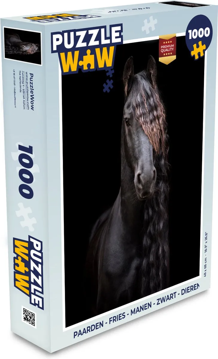 PuzzleWow Paarden Legpuzzel 1000 Stuks - Multicolor