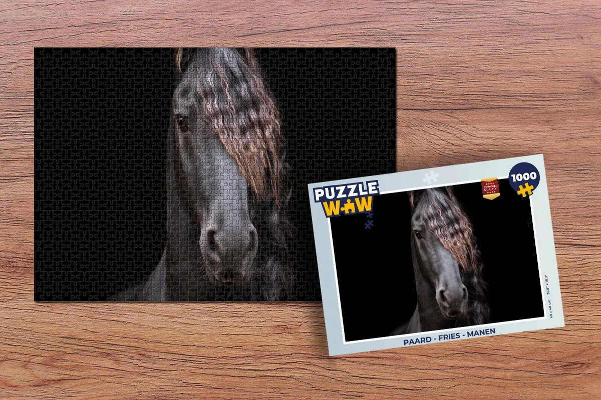 PuzzleWow Paarden Legpuzzel 1000 Stuks - Multicolor