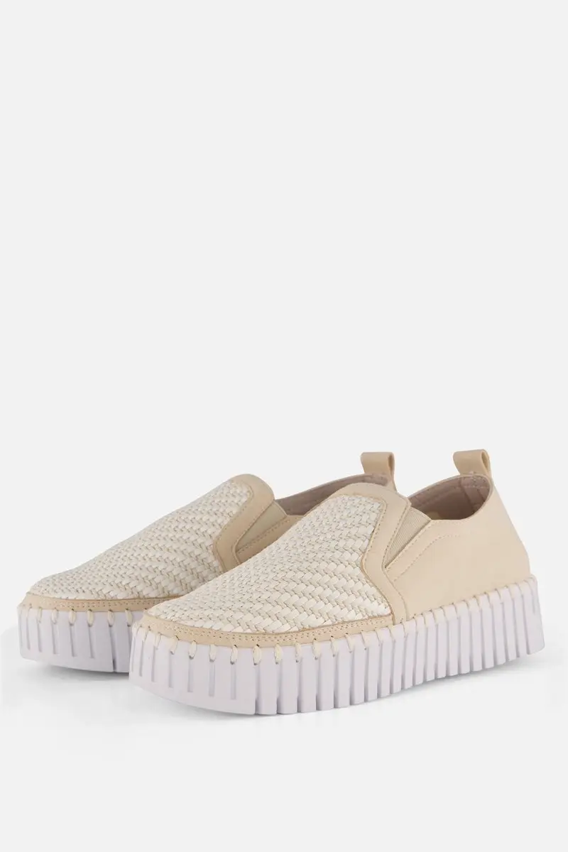 Instappers Platform TULIP3876 beige zool