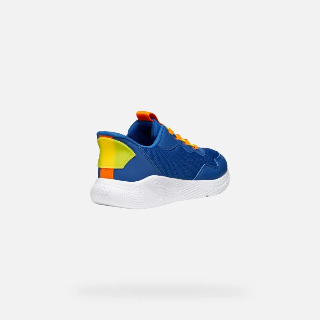 GEOX Sprinty Fast J65NQA_01454 Jongens Sneakers - Koningsblauw/Oranje - afbeelding 6 van 6