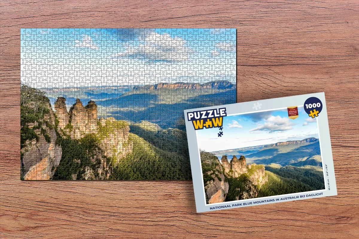 PuzzleWow Puzzel Nationaal Park Blue Mountains 1000 Stuks - Multicolor