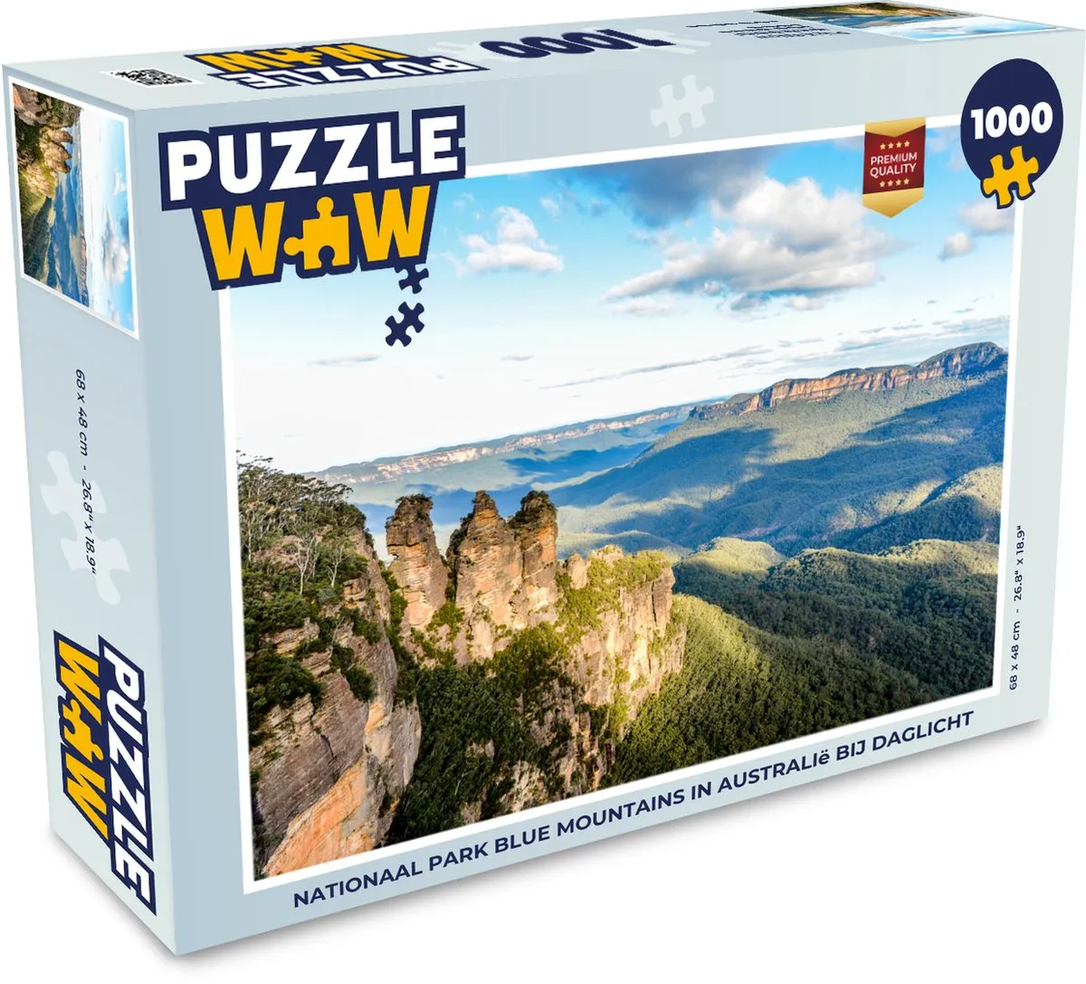 PuzzleWow Puzzel Nationaal Park Blue Mountains 1000 Stuks - Multicolor