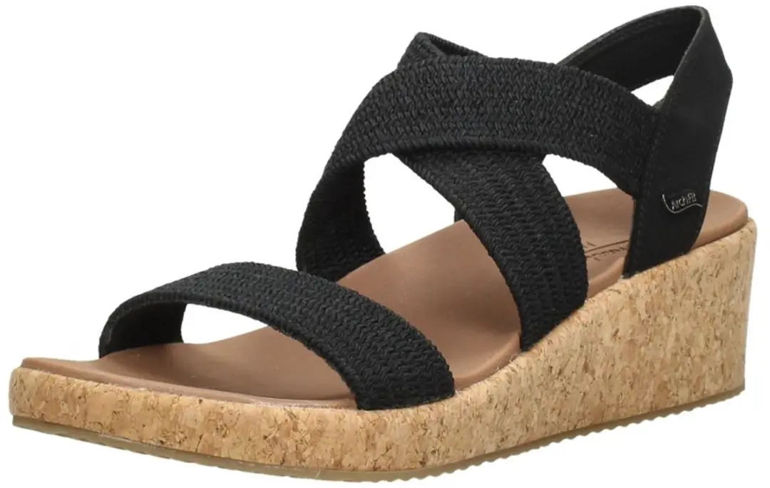 Skechers Arch Fit Beverlee - Love Stay - Dames Sandalen - Zwart - afbeelding 3 van 6