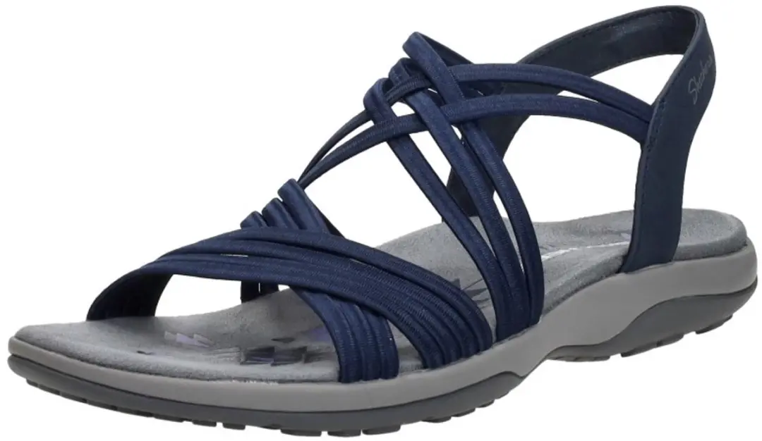 Skechers Reggae Slim Sunnyside Sandalen - Blauw Maat 41