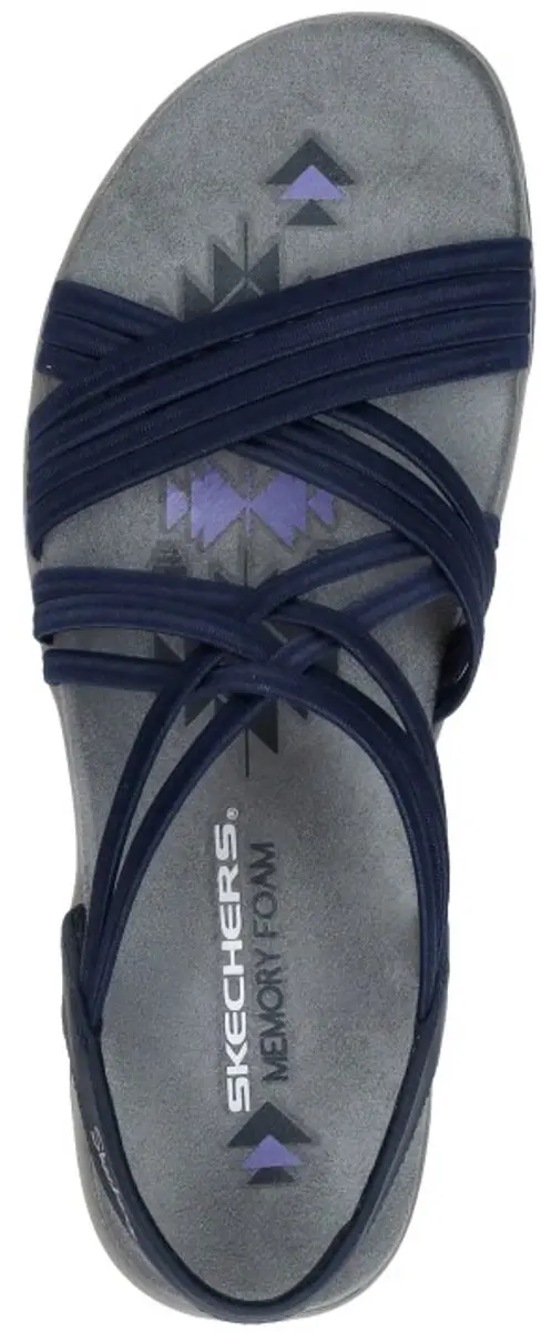 Skechers Reggae Slim Sunnyside Sandalen - Blauw Maat 41