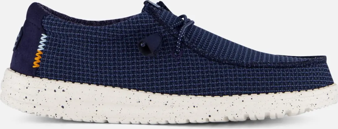 HEYDUDE Wally Sport Instappers blauw Canvas