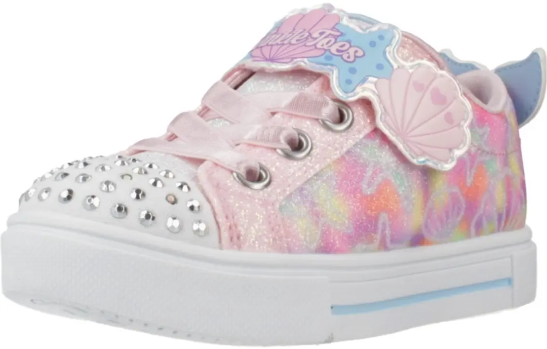 Skechers Twinkle Sparks Underwater Meisjes Sneakers - Roze