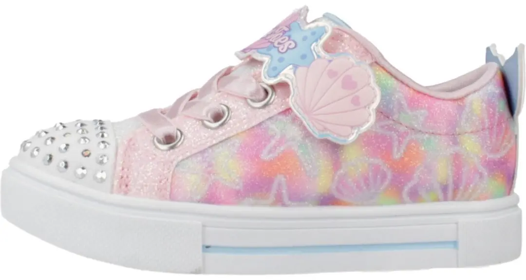 Skechers Twinkle Sparks Underwater Meisjes Sneakers - Roze