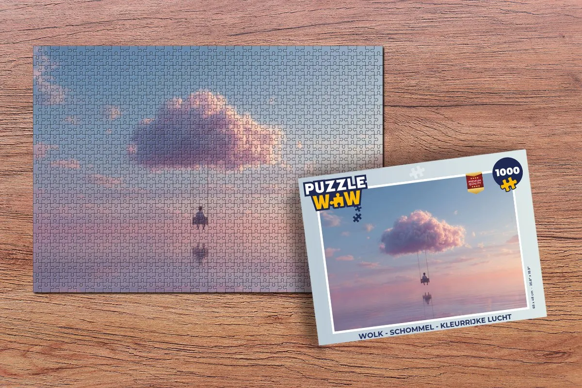 PuzzleWow Wolk - Schommel Legpuzzel 1000 Stuks