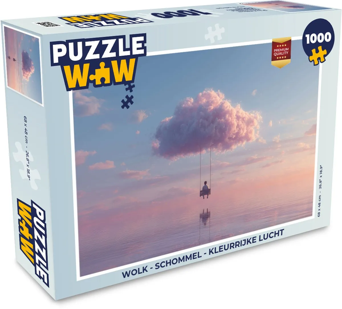 PuzzleWow Wolk - Schommel Legpuzzel 1000 Stuks
