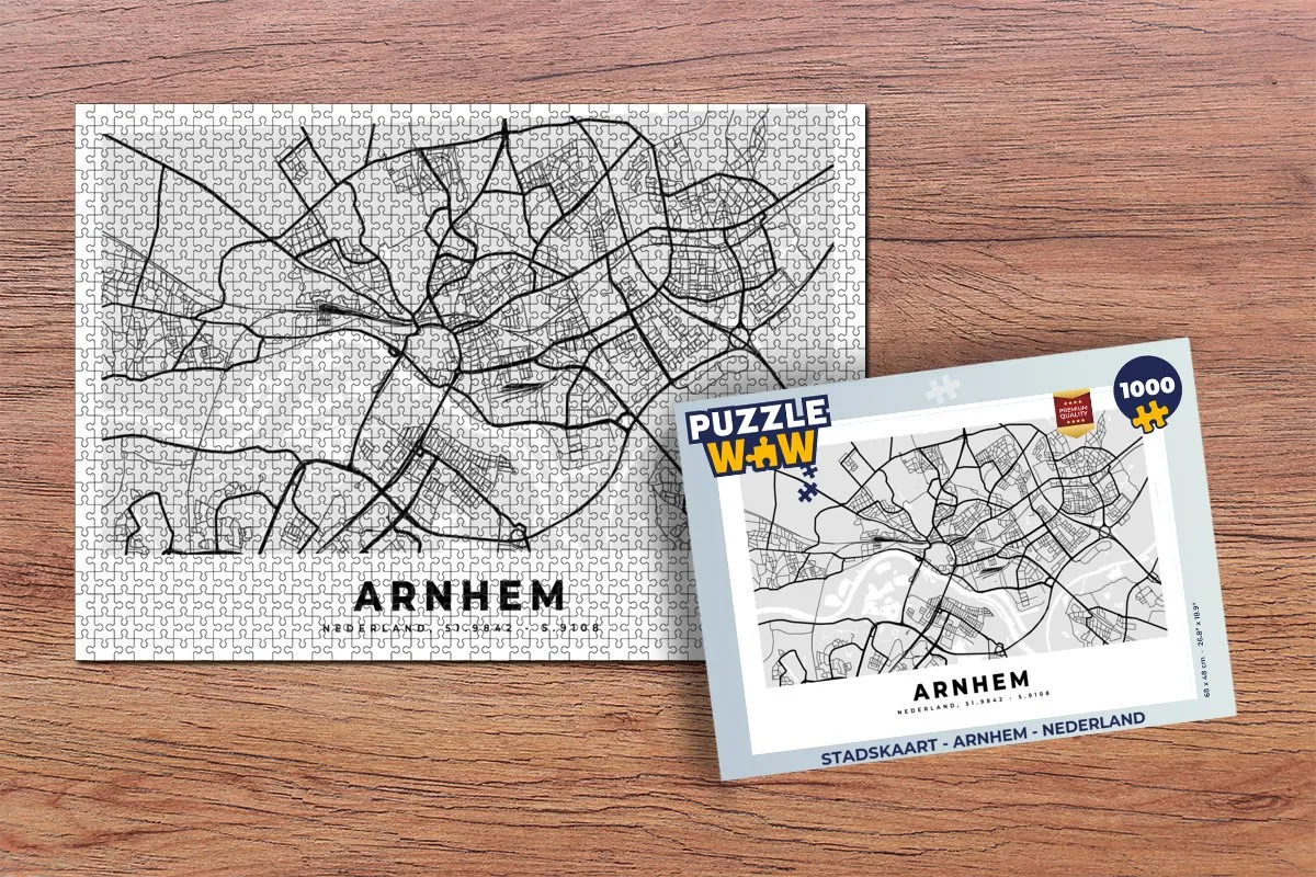 PuzzleWow Arnhem Legpuzzel 1000 Stuks - Multicolor