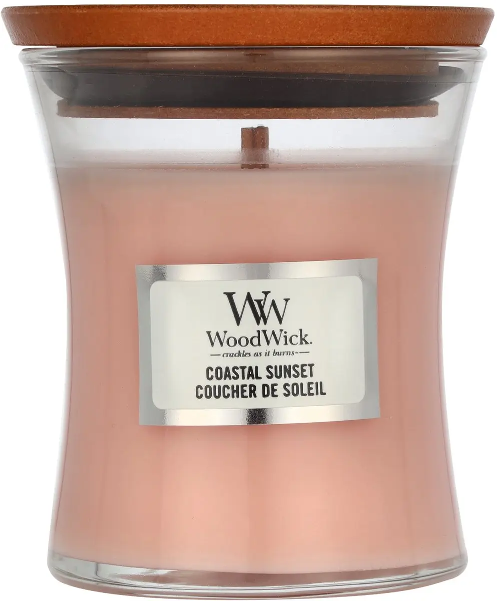 Woodwick Coastal Sunset Mini Geurkaars - 20 Branduren - 85gr - afbeelding 6 van 6