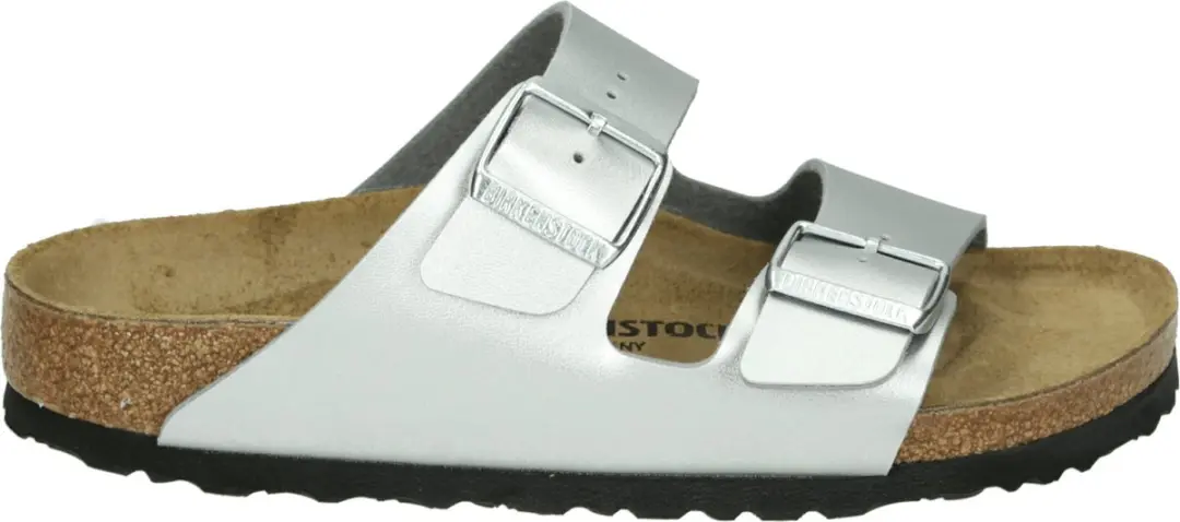 Birkenstock Arizona slippers zilver