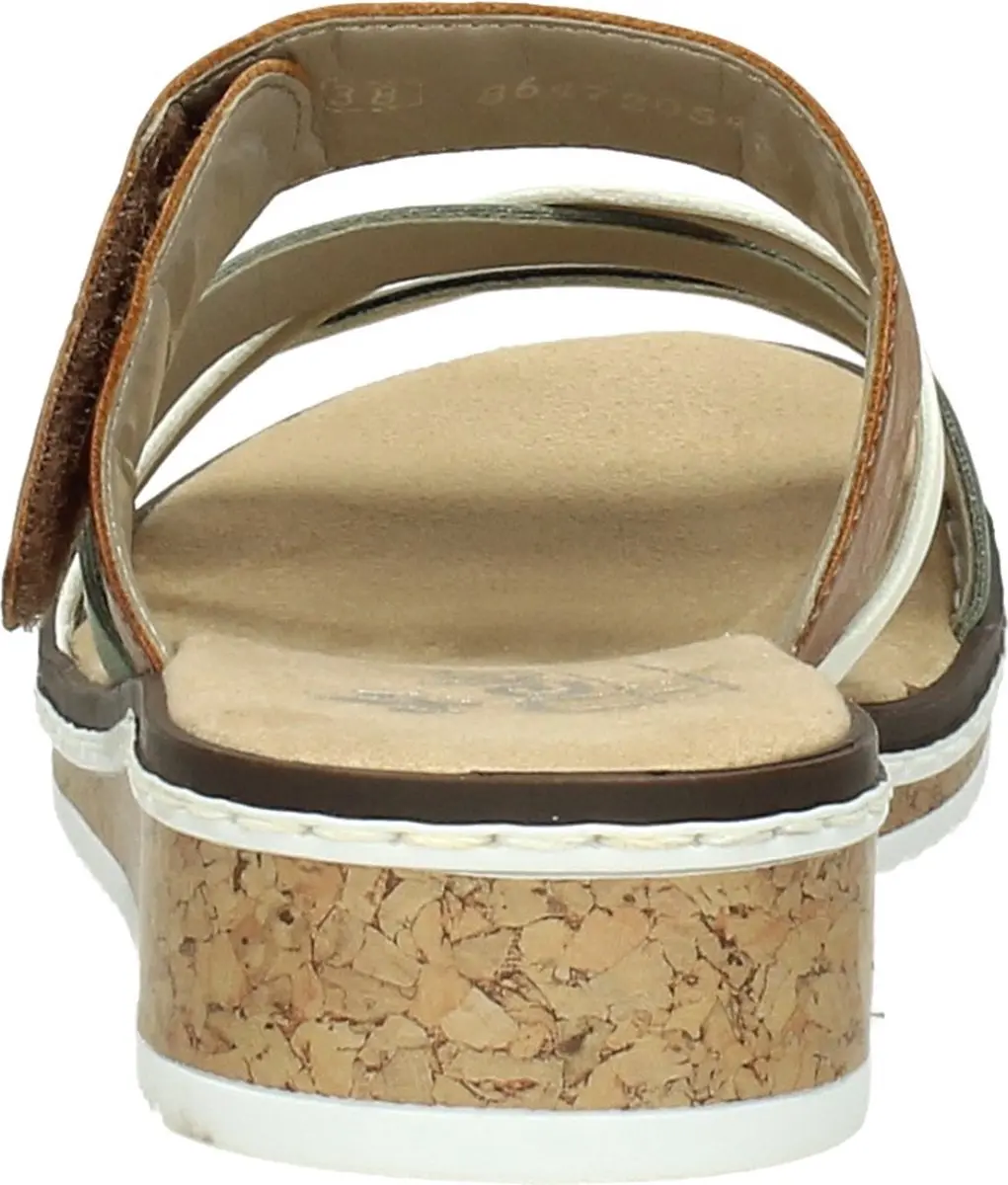 Rieker V3652 Badslipper - Groen - afbeelding 5 van 6