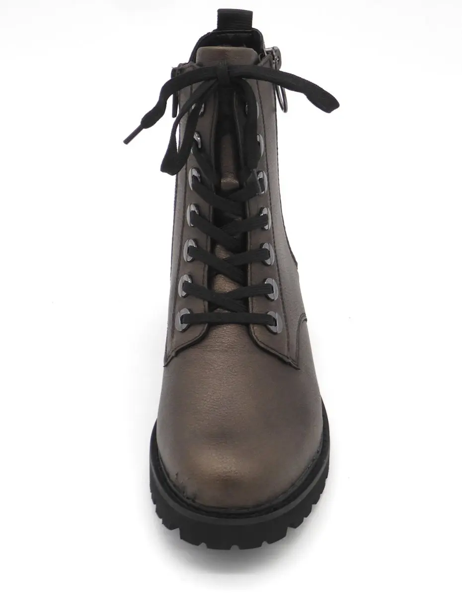 Remonte D8671 92 Dames Veterboots - Brons Metallic 37