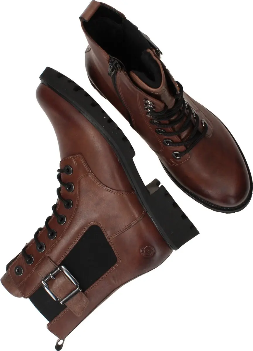 Remonte D8671 92 Dames Veterboots - Brons Metallic 37