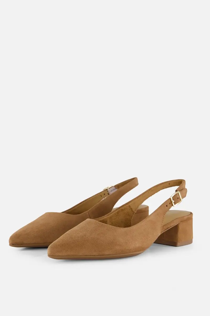Tamaris Slingbacks cognac Suède