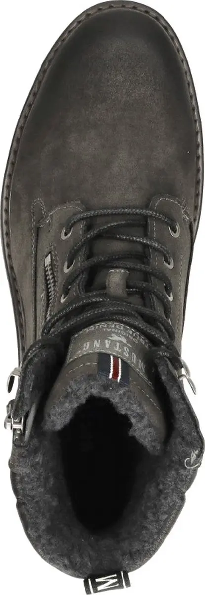 Mustang Veterschoenen Hoog - Donkergrijs - Maat 42