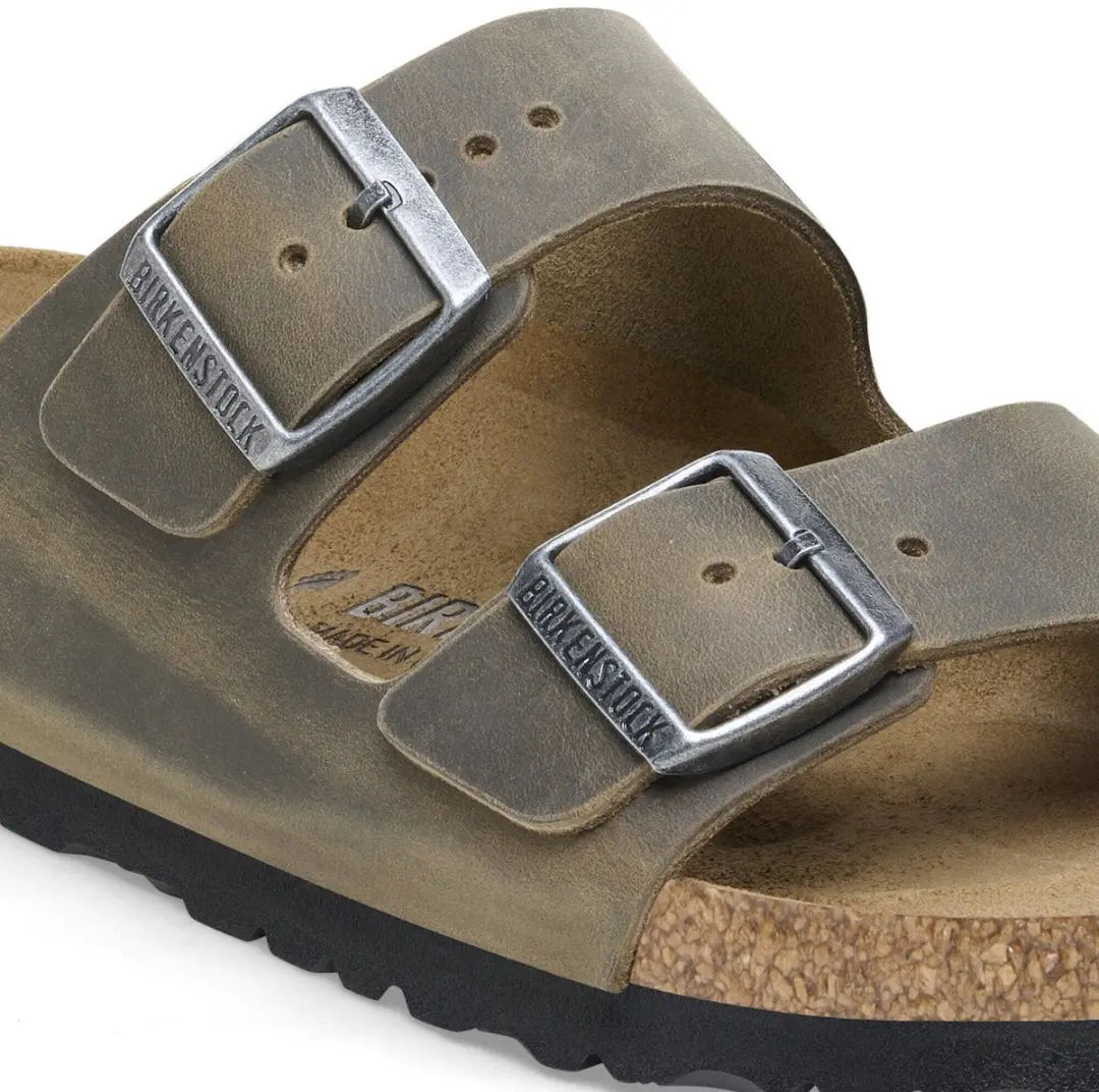 Birkenstock Arizona FL Slides - 38 - Bruin/Kaki - afbeelding 5 van 6