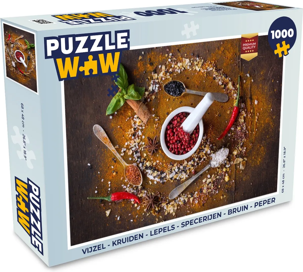 PuzzleWow Kruiden & Specerijen Legpuzzel 1000 Stuks - Multicolor