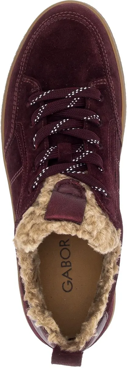 Gabor 6024 Dames Sneakers - Bordeaux - Maat 41