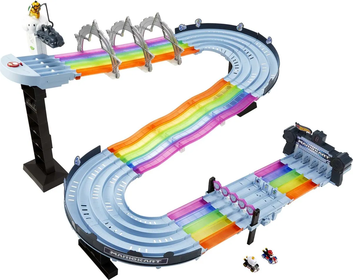 Hot Wheels Mario Kart Regenboog Raceset GXX41