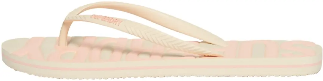 Superdry Vegan Vintage Teenslippers WF310228A - 34 - Rice White/Coral - afbeelding 4 van 6