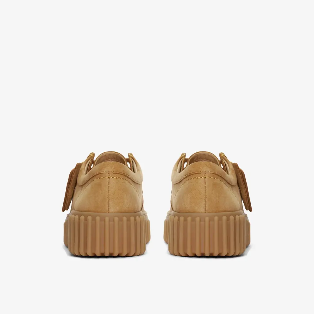 Clarks Torhill Bee Dames Veterschoenen - Nubuck Cognac - afbeelding 5 van 6