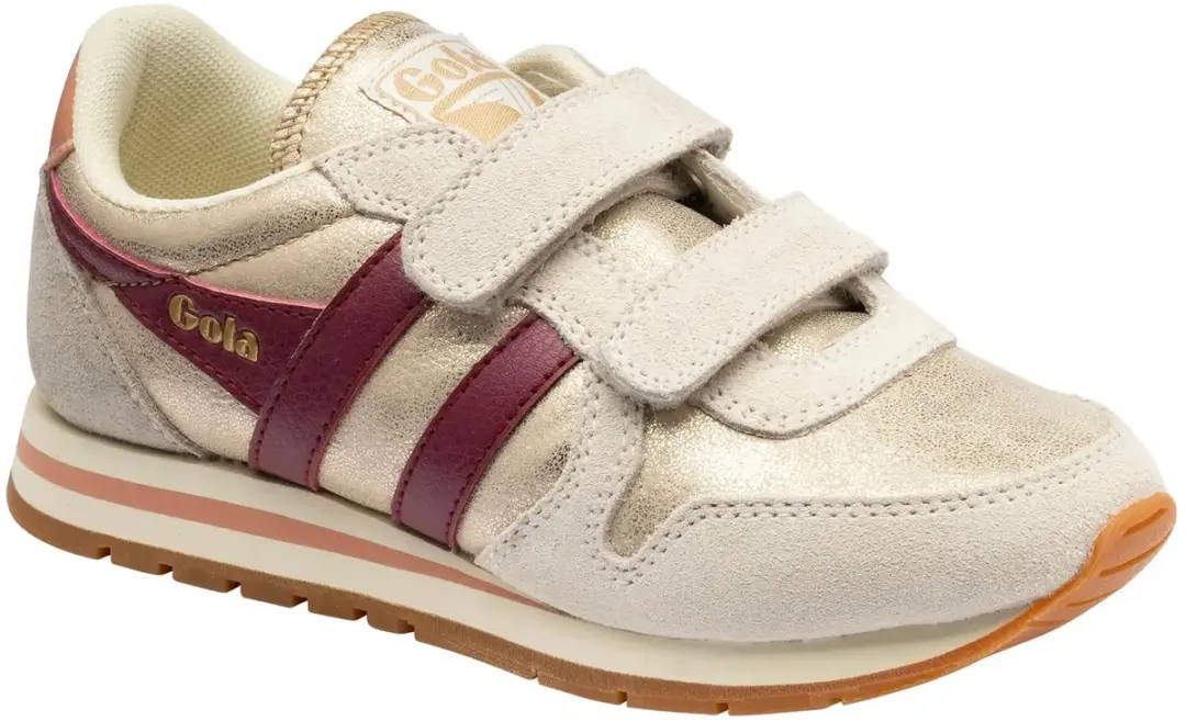 Gola Daytona Blaze Strap CKA338 Kinderschoenen - 32 - Gold/Cerise/Terracotta - afbeelding 2 van 6