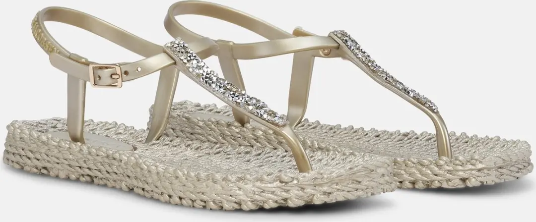 Slippers met enkelband en glitterCHEERFUL10G