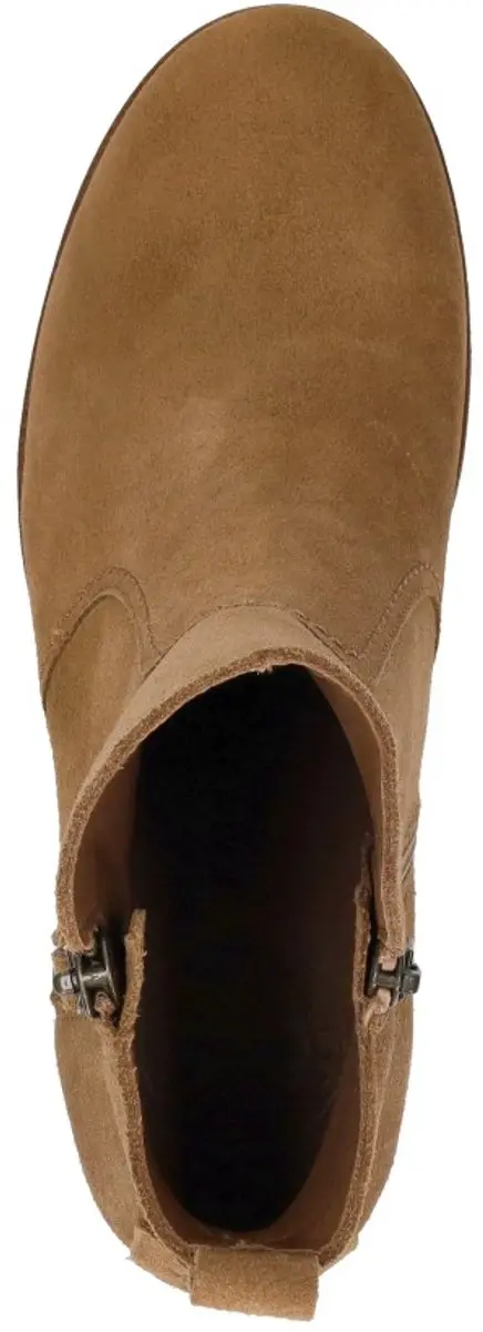 Panama Jack Pauline B13 Enkellaarsjes - Cognac Suede - Maat 39