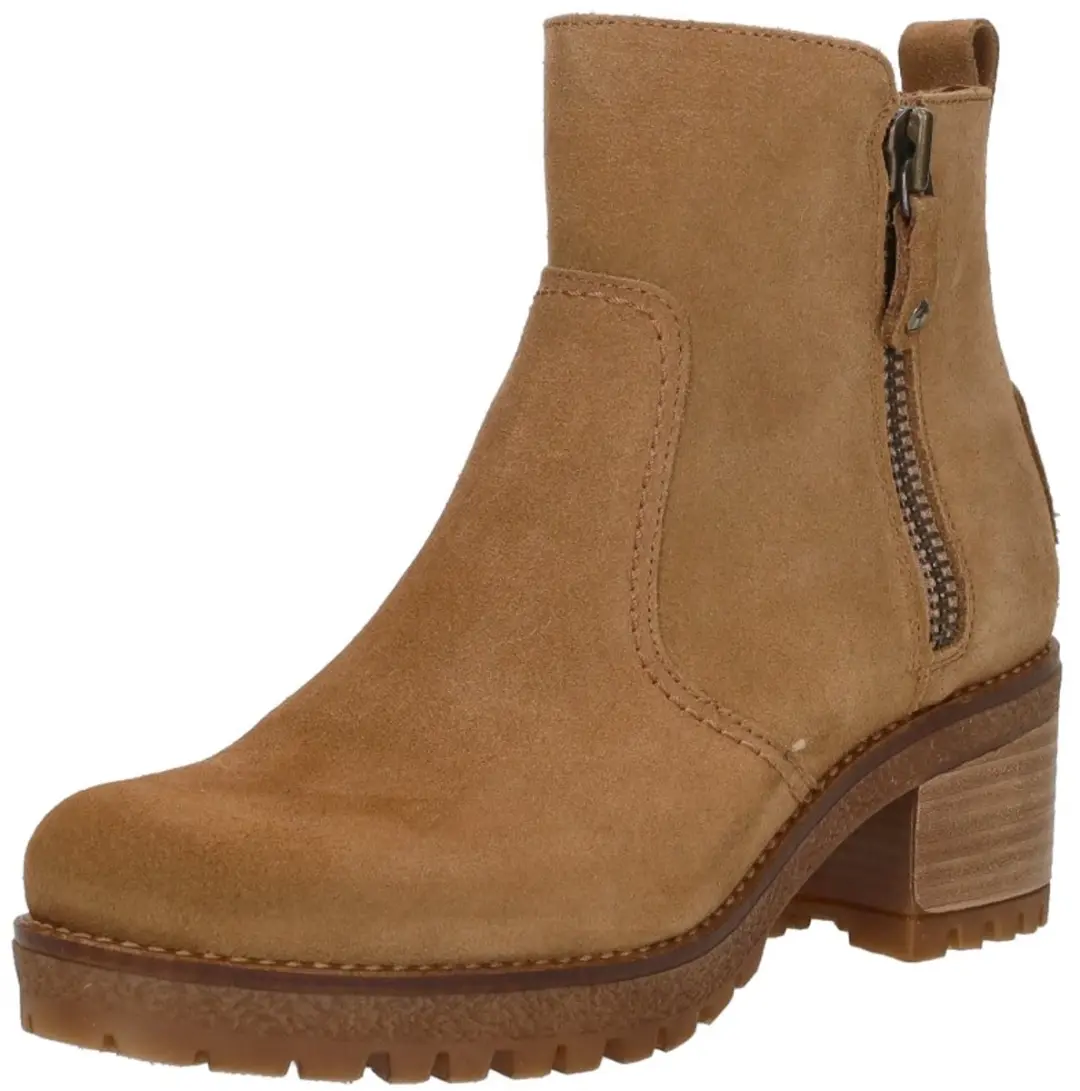 Panama Jack Pauline B13 Enkellaarsjes - Cognac Suede - Maat 39