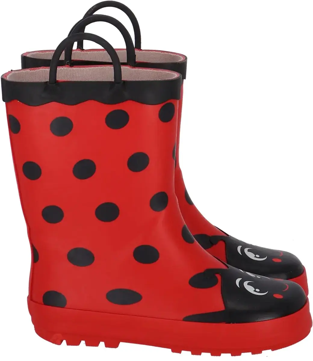 Kinderlaarzen met lieveheersbeest print